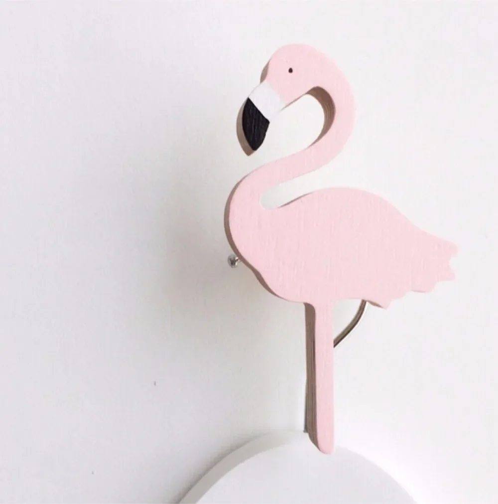Wooden Wall Hooks Decorative Baby Child Kids Room Door Holder - Main Image