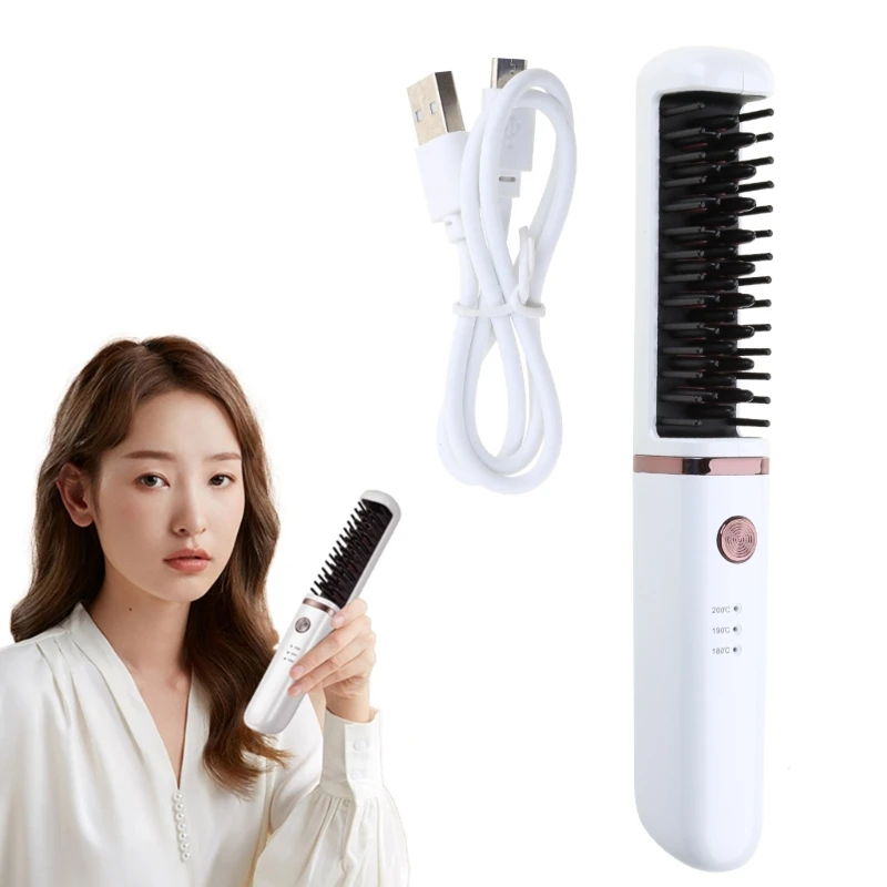 Hot Air Brush Negative Hair Straighten Comb Curler Styler for All Hair Types 5