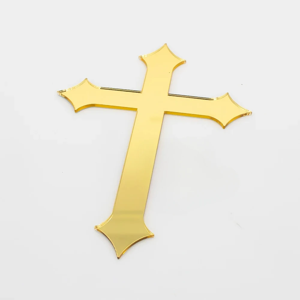 New Arrivals Christian Cross Topper Acrylic Cake Decoration God Bless Cake Topper Party for Baking Cake Party Supplies