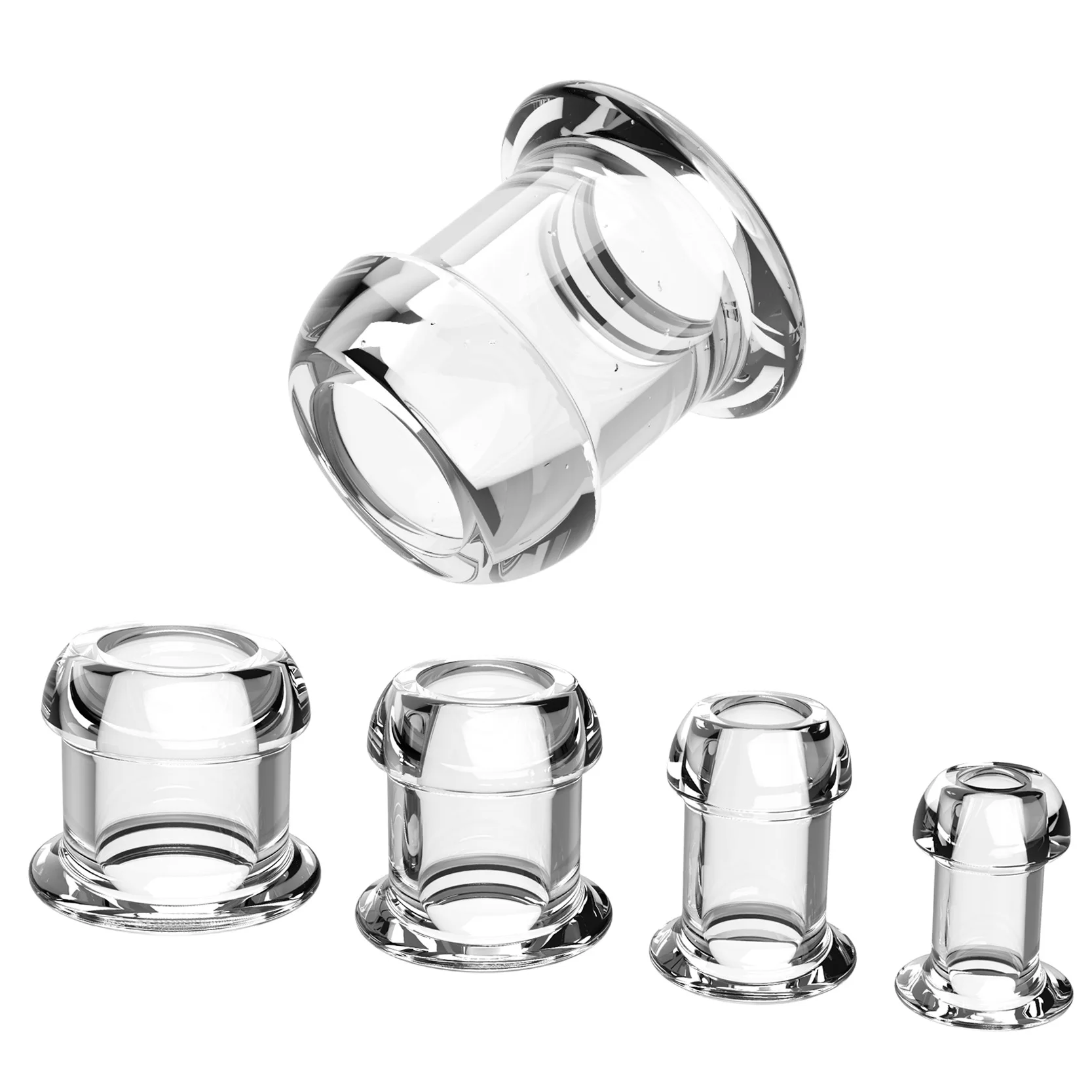 Hollow Speculum Peeking Anal Plug Transparent Anus Dilator_voghion.com