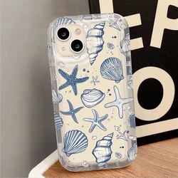 Blue Ocean Animals Clear Protective Phone Case - Redmi Note 11S 4G (1)