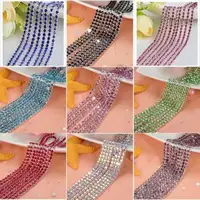 Стеклянная цепочка со стразами сиjishuizuan