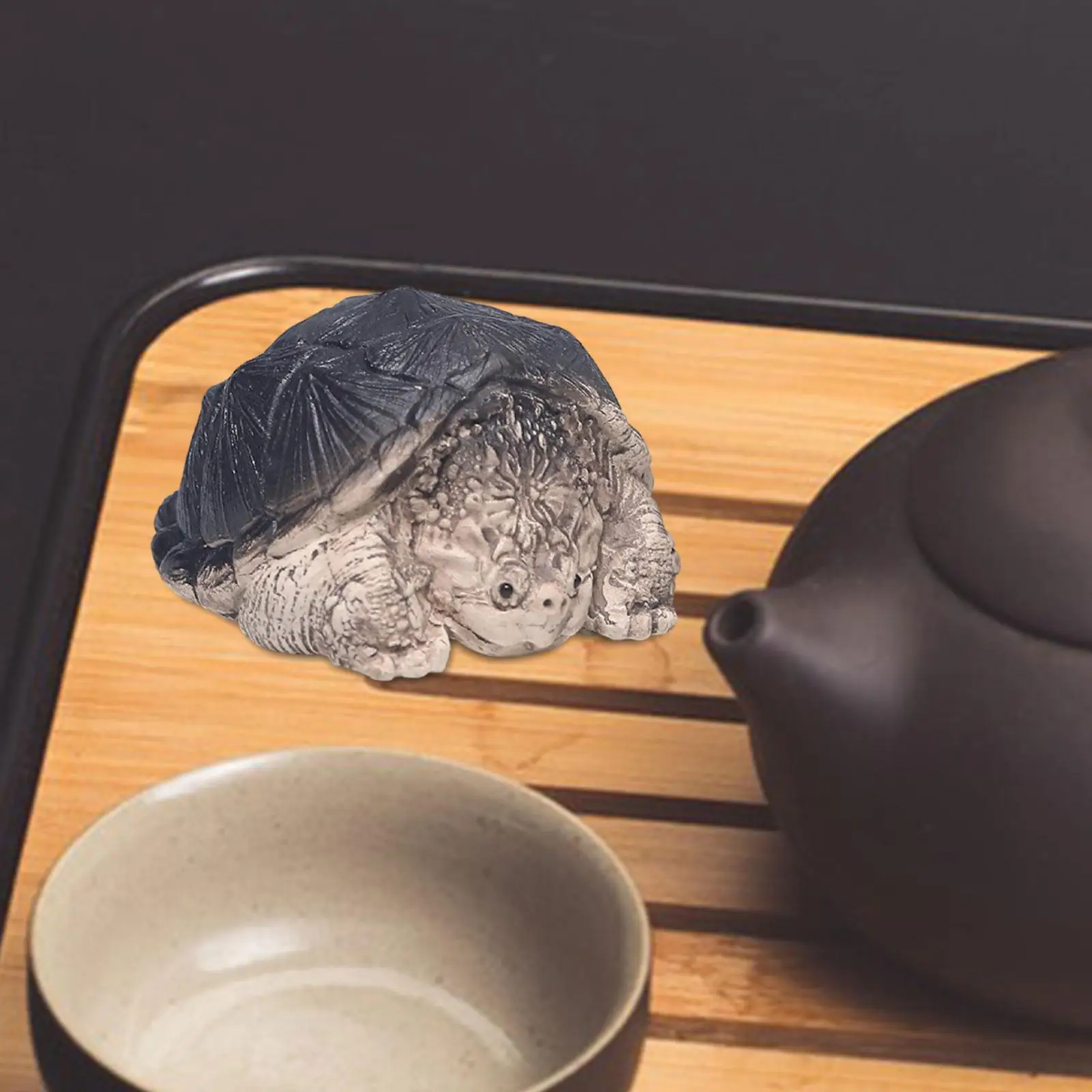 

Little Snapping Turtle Statue Collection Small Tea Pet Ornament for Restaurant Tea House Bookcase Ceremony Accessories Bedroom