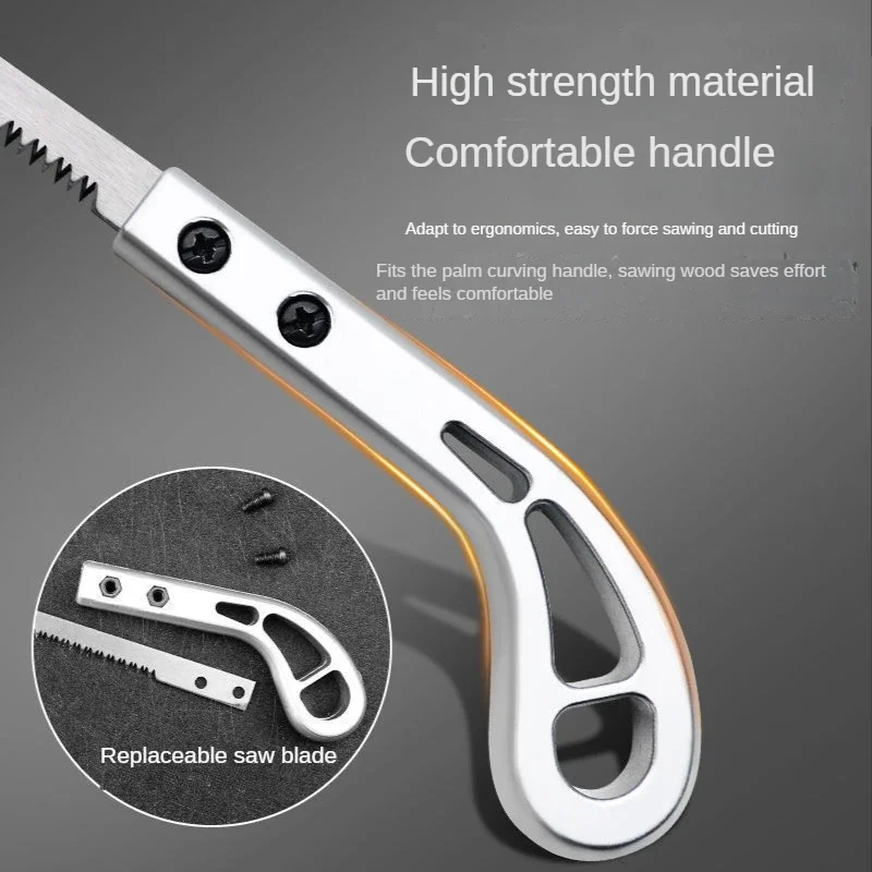 Hand saw multi purpose saw handheld saw Outdoor garden carpenter tree cutting tree branch fast wallboard saw swallow tail fine tooth manual saw mini