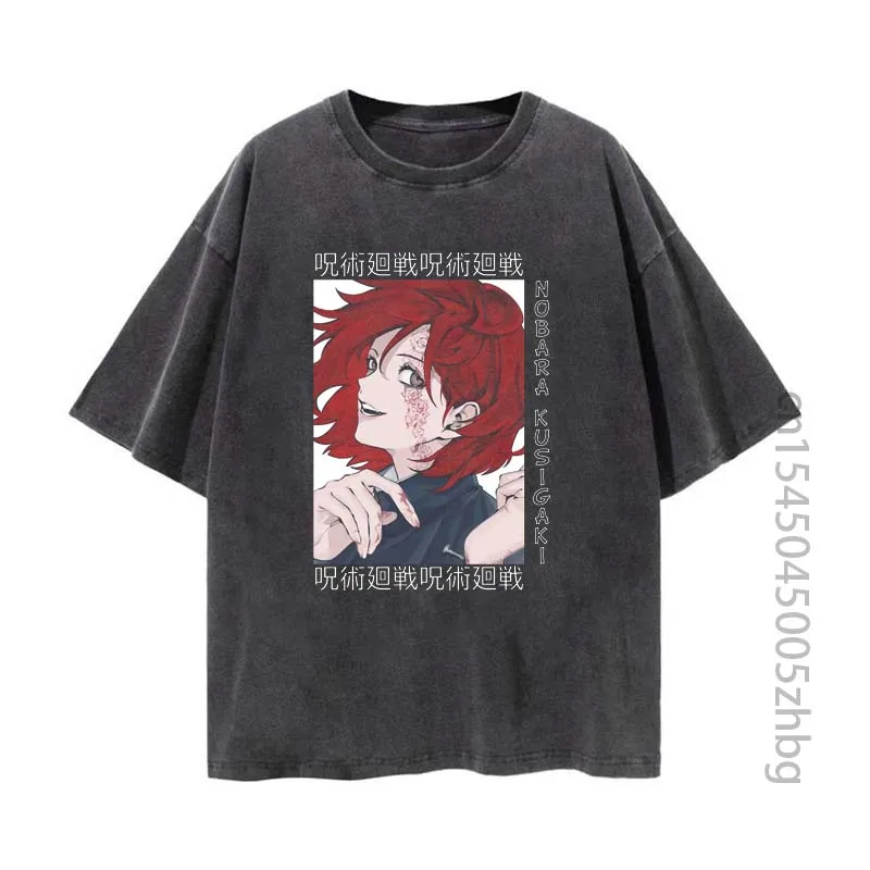 

Женская Винтажная Футболка с принтом нобара кугисаки, юютсу, кайшен, футболка в стиле аниме, уличная одежда в стиле Харадзюку, мужские топы