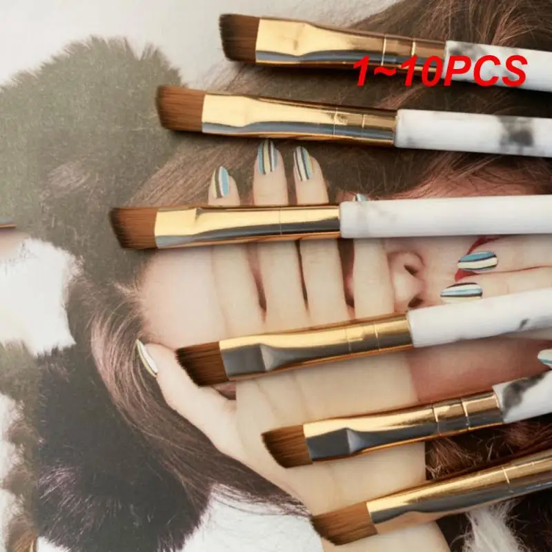 Marmo Kabuki Pennello Per Trucco Naso Ombra Blush Blending Eye Face Concealer Brush Testa Obliqua Strumento Cosmetico Bellezza