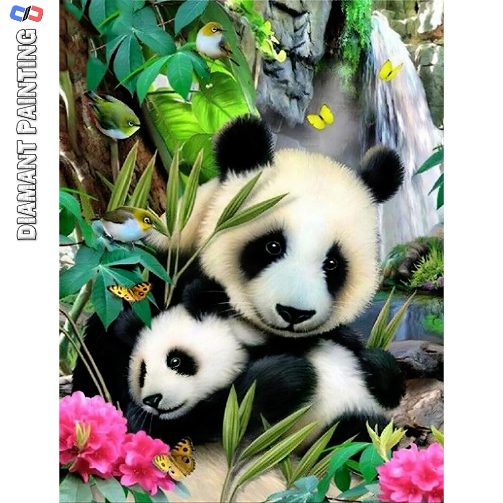 Bimkole 5d Diamond Painting Kit Completo Fai da Te Panda, Pittura