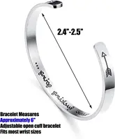 Bangle Bracelet for Men Women Jewelry Silvery Titanium Stainless Steel Inspirational Bracelets Bangles Love Engraved Cuff Bangle 2