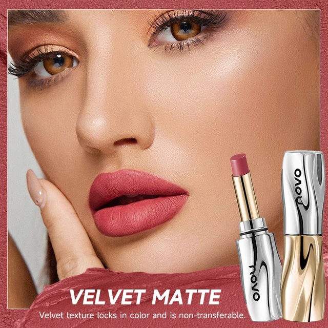 Velvet Soft Mist Matte Lipstick, Long-Lasting,Sweat-Proof, Non-Touch Cup, Smudge-Proof Lip Tint With High Color Rendering 2