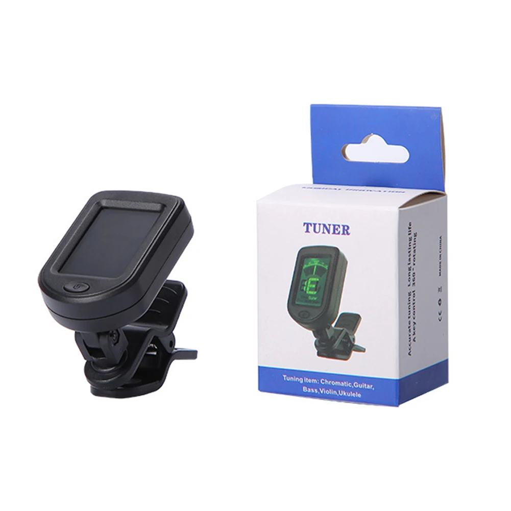 

Clip-on Tuner Guitar Tuner Musical Instruments 1 Pcs 25g Accessories Black LCD Digital Parts For Guitar For Ukulele