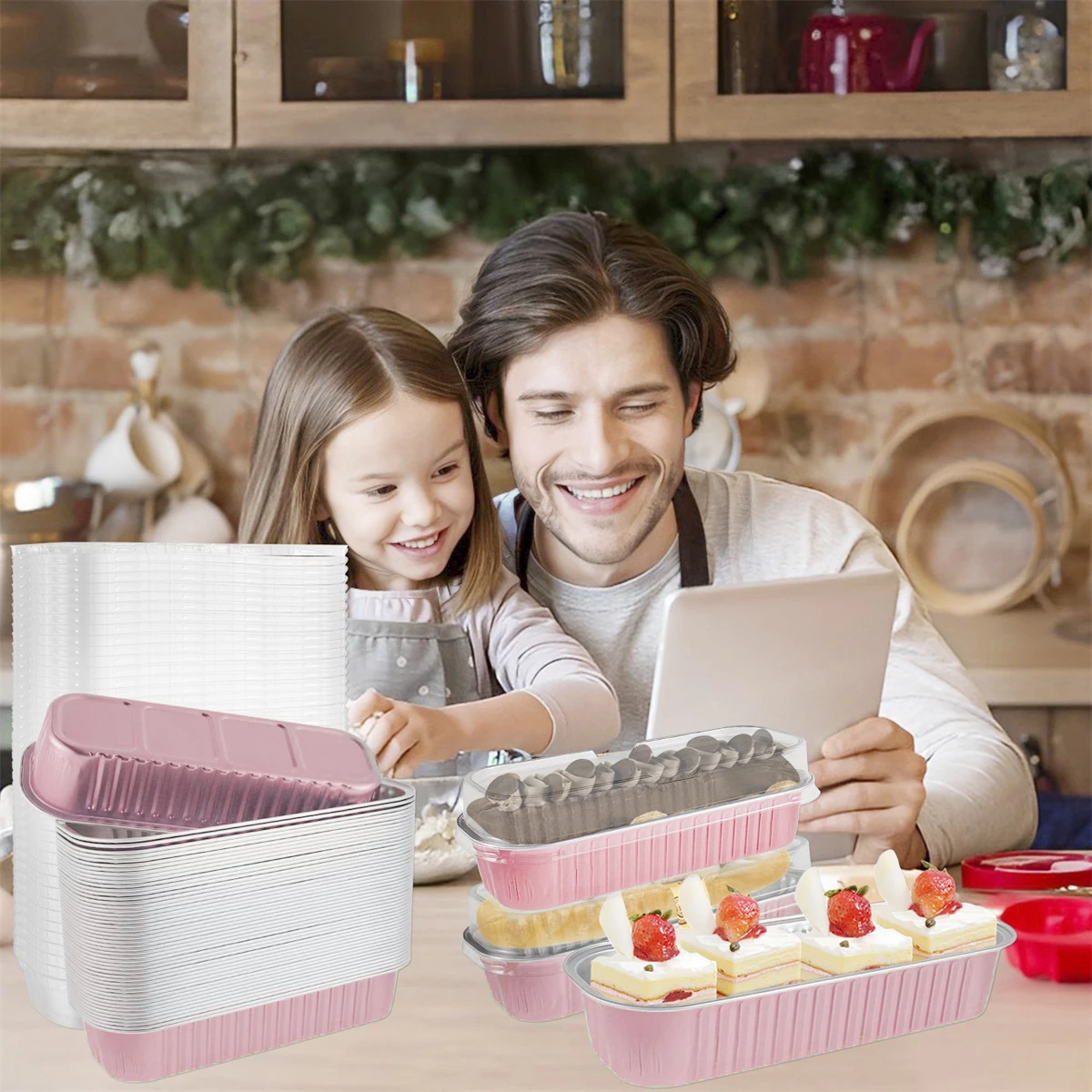 Stampini Per Crostate In Alluminio - 50 Pezzi Riutilizzabili - Per Muffin, Cupcake E Dolci - Antiaderenti - Foto 12