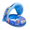 Infant Baby Float Swimming Seat Circle Inflatable Pool Swimming Ring Baby Water Seat with Sunshade Summer Beach Party Toys 6