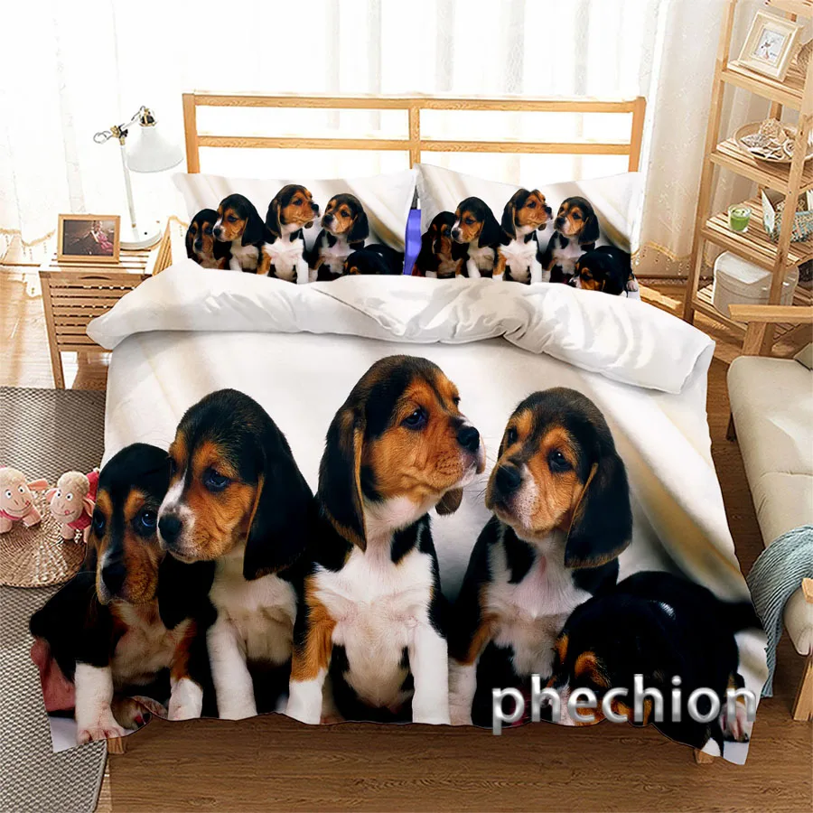 Animal Dog BEAGLE 3D Print Bedding Set Duvet Covers Pillowcases One