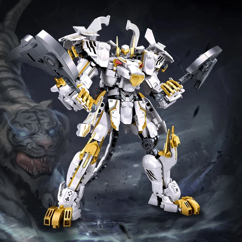 Mech Roboter Modell Bausteine Spielzeug Set Kreativität Filme Action Figur Krieger DIY Montieren Ziegel Spielzeug für Kinder Geschenke – Detail 12