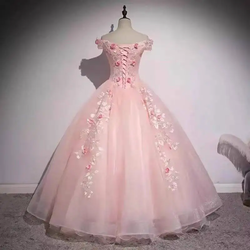 Charmante robe de Rhde fleurs en dentelle 3D, robe de soirée formelle d'anniversaire, hors de l'initiative, 2024