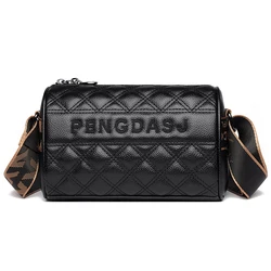 NEW Designer Soft Leather Ladies Bags Luxury Wide Shoulder Strap Messenger Bag Large Capacity Crossbody Hand Bags For Women Sac