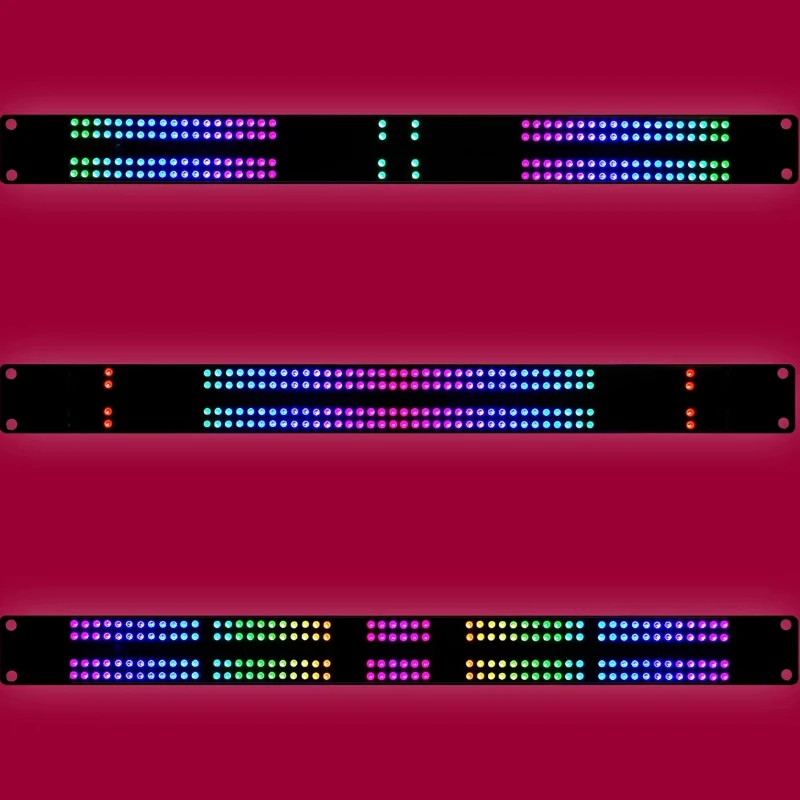RGB 컬러풀 240피스 4열 캐비닛 음악 레벨 표시기 고휘도 LED 분위기 조명 멜로디 리듬 디스플레이 라이트