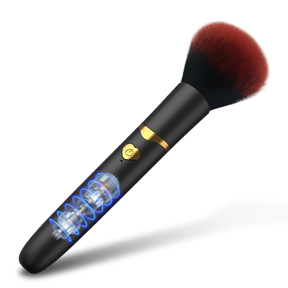 Make-up Pinsel Kugel Vibrator Dildo Starker Schock Orgasmus G-Punkt Nippel Klitoris Stimulator Massage AV Zauberstab Weibliche Sex Spielzeug 1