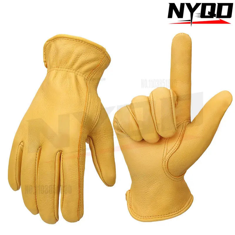 Gants D’équitation Good Hands Peau De Cerf – Crème, Taille L Femme
