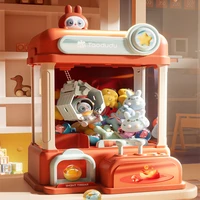 Children Mini Claw Crane Machines Toy for Kids Cartoon Coin Operated Play Game Automatic Doll Machine with Light Birthday Gifts 2