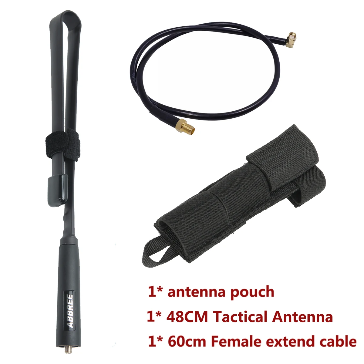 best walkie talkie for long distance Abbree Walkie Talkie cs Tactical Foldable Antenna SMA-Female VHF UHF Dual Band For Baofeng UV-5R UV-82 UV-9R UV-S9 plus walkie talkie 10 km Walkie Talkie