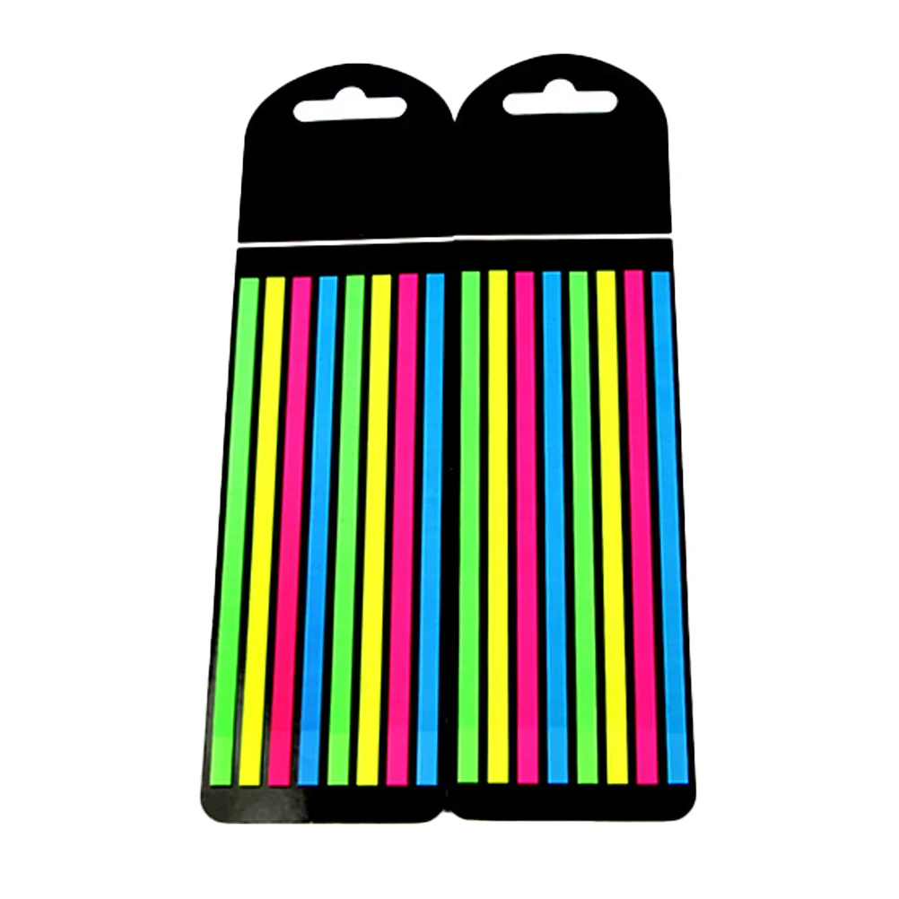 

Reading Strips Sentence Markers Fluorescence Highlight Strips PET Stickers Thin Fluorescent Sticky Notes N Times Stickers