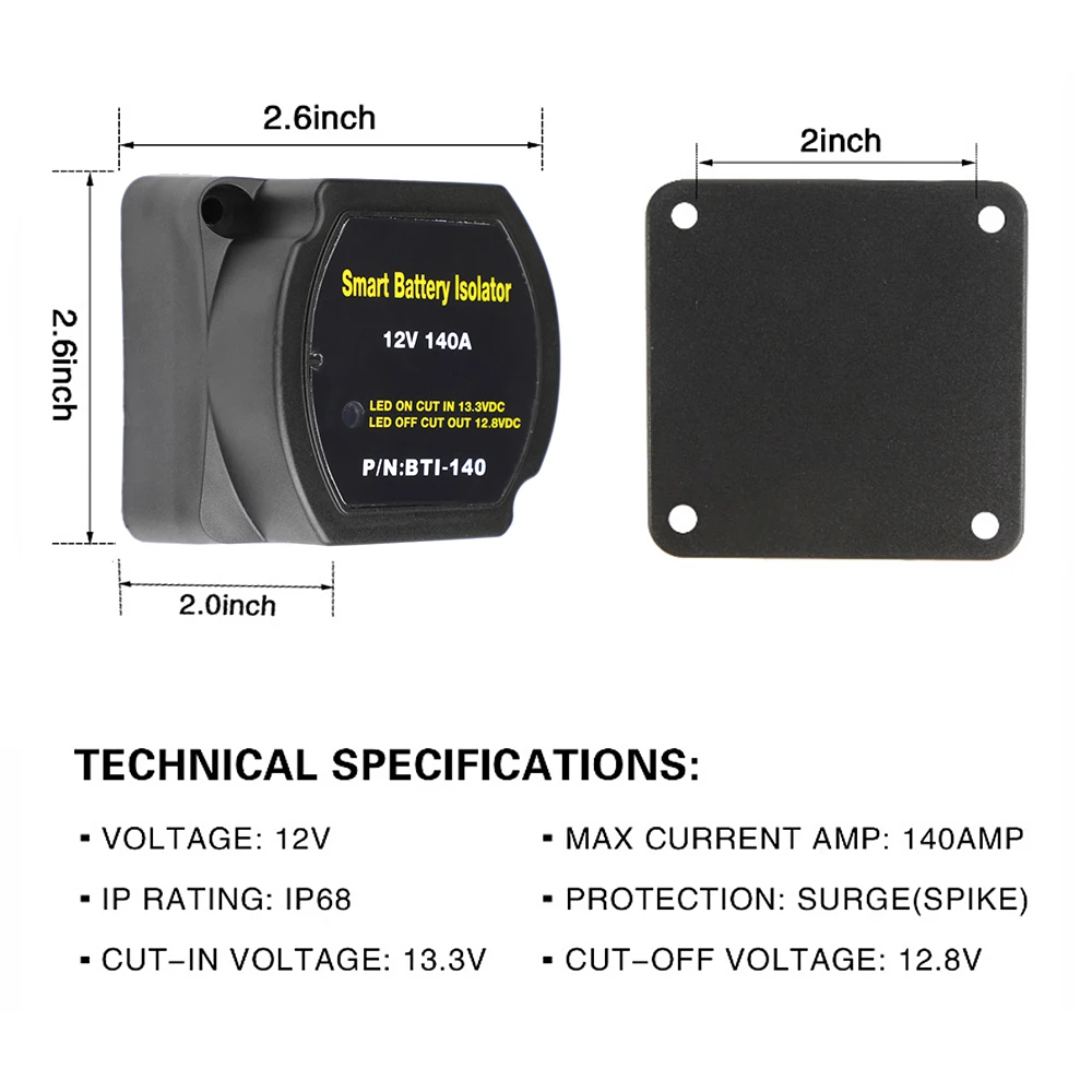 ڵ ATV UTV Ʈ ķī Ʈ Ʈ ַ̼,   , VSR Ʈ ġ, ο , 2 ͸, 12V 140 , IP68