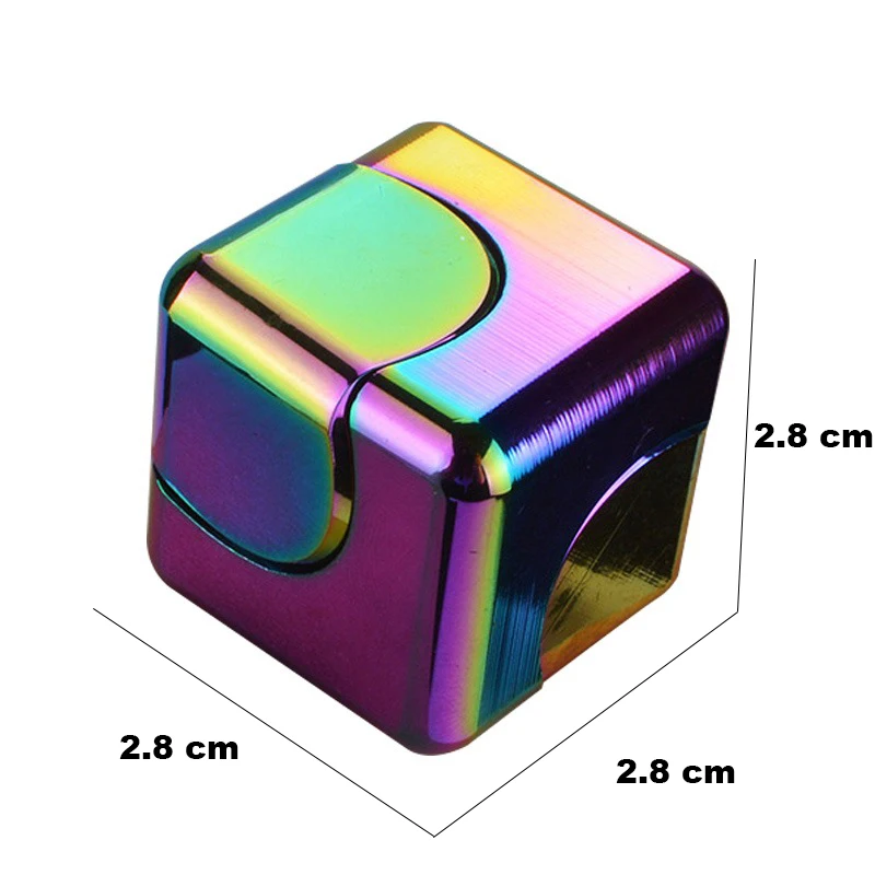 Fingertip Gyro Cube Spinner | Metal Cube Fidget Spinner | Magic Spinner Cube - Fidget - Aliexpress