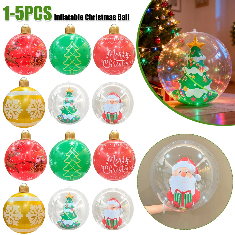 Giant Inflatable Christmas Ball Large Outdoor Decorated Ball Outdoor Christmas Decorations New Years Christmas Ornaments