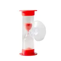 Hourglass Timer 3 Minute Hourglass Sand Timer with Suction Cup Durable Sandglass for Kids Games Classroom 1