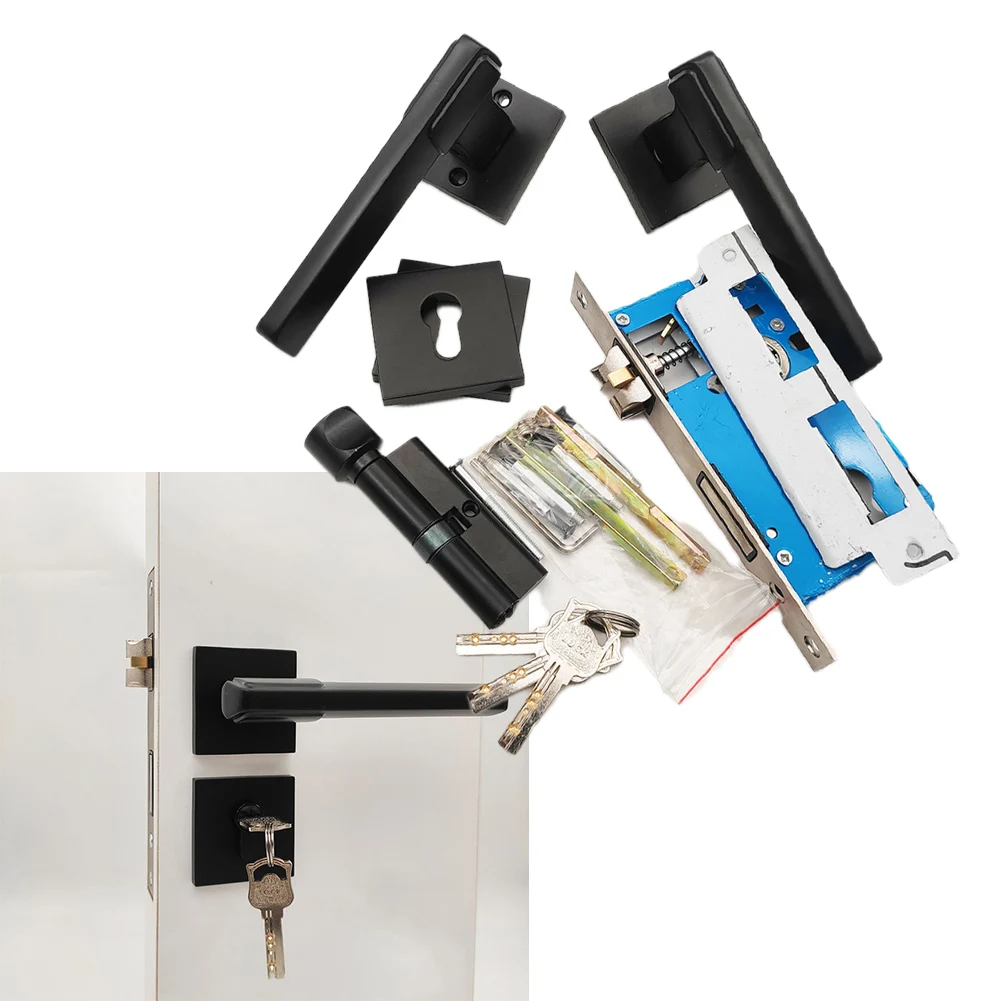 

Single Side Lock Door Lock For Various Indoor Spaces 21*8*18cm Aluminum Alloy Indoor Bedroom Secret Indoor Spaces