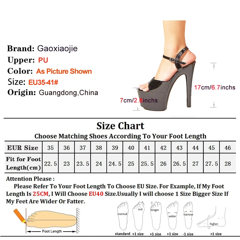 17CM Apricot Color Sexy Fetish Pole Dance Ultra High Heels Sandals Women Summer Platform Open Toe Buckle Strap Party Strip Shoes