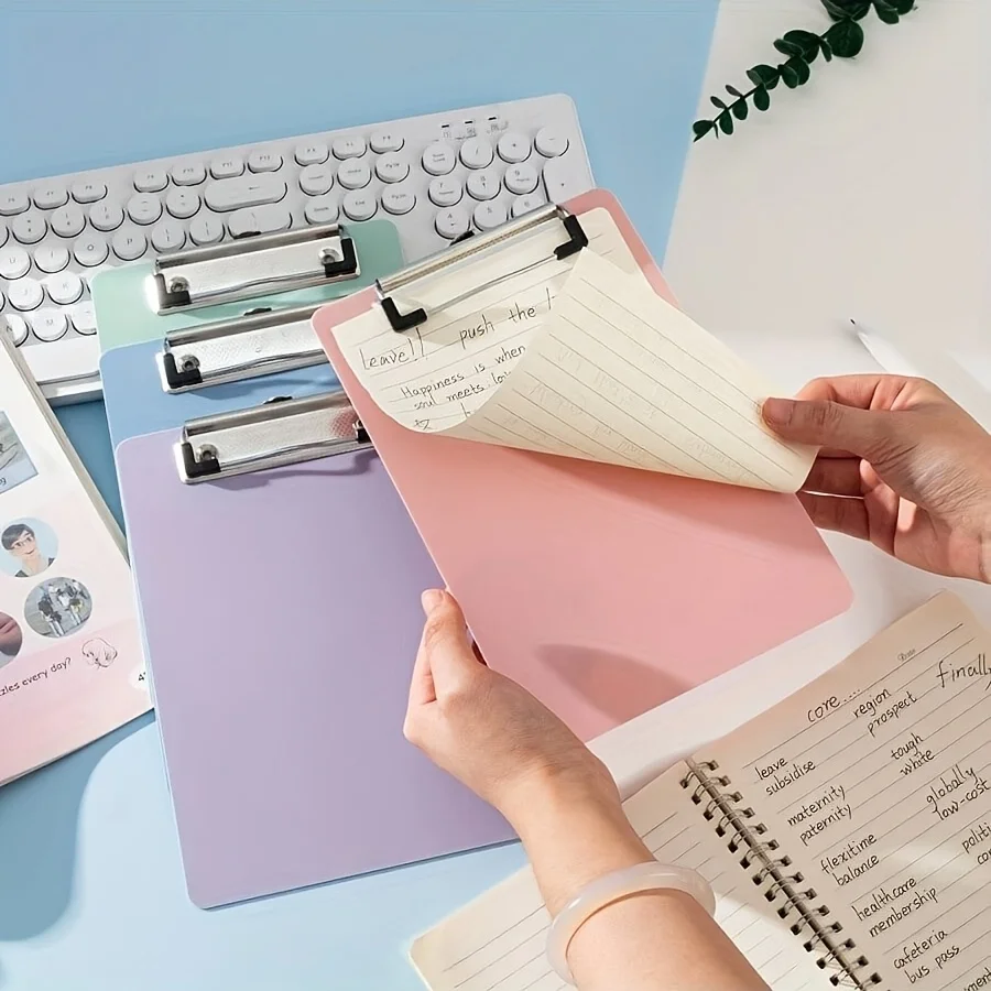 A5 Bill Clipboard Memo Pad Clip Board Loose-leaf Notebook File Writing Pad Clamps Paper Holder Office School Supplies