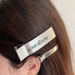 Silver Minimalist Duckbill Hairclips Girls Sweet Cute Star Barrettes Women Cool Metal Snap Clip Headdress Hair Jewelry Accessory