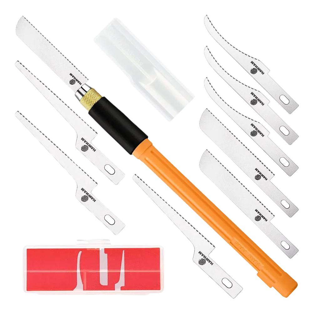 Mini Hand Saw Model Process Tool Modeling Hobbies DIY Razor Saw Hacksaw Tool Model Knife 9pcs set
