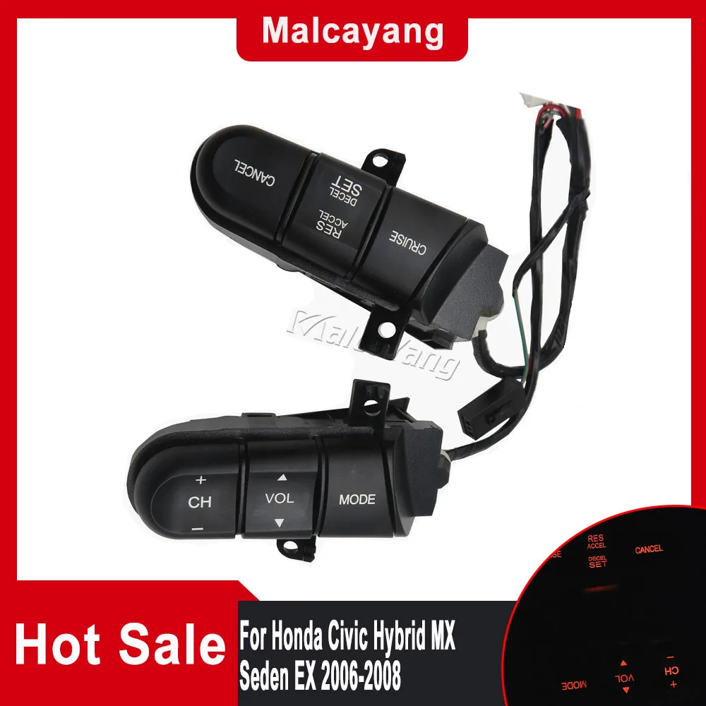 Accessori Per Auto Pulsante Interruttore Di Controllo Del Volante Per Honda Civic Hybrid Mx Seden Ex 2006-2008 36670-Sna-A12