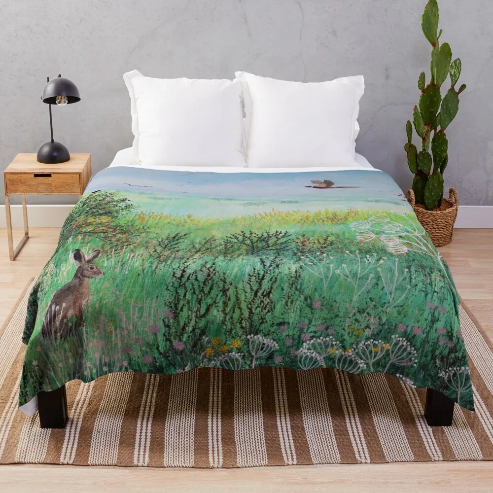 

Across Misty Meadow Throw Blanket blankets and throws Bed covers Cute Blanket Luxury St Blanket Hair Blanket