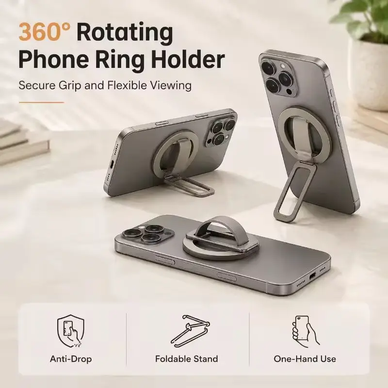 MagSafe Magnetic Phone Ring Holder and Kickstand Grip