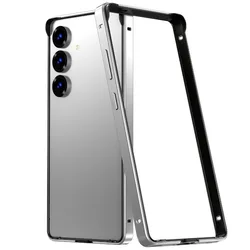 Aluminum Metal Frame Lightweight Protective Phone Case with Heat Dissipation in Business Color - Galaxy S26+ (Silvery)