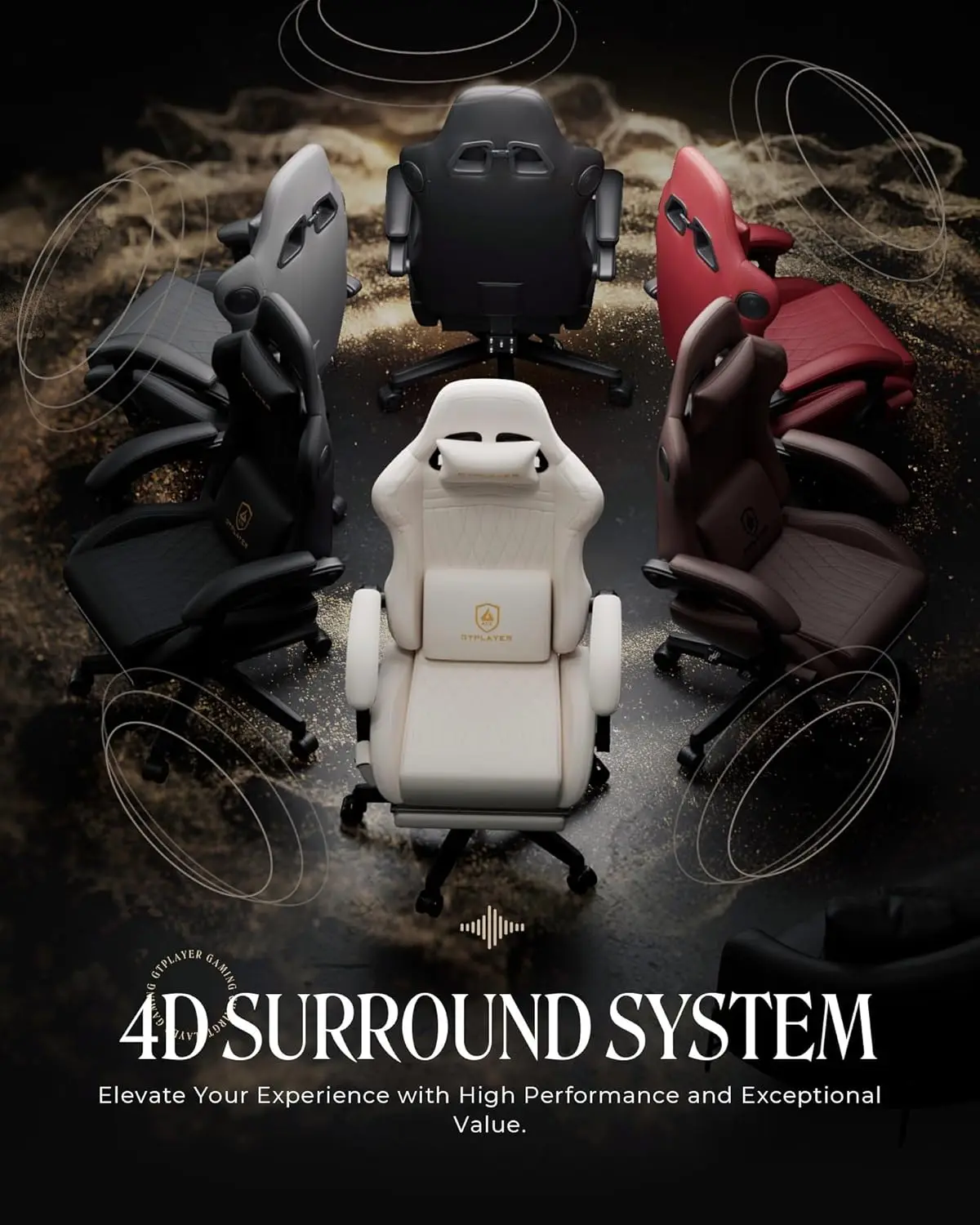 Ace Pro Gaming Chair Reclining with Speakers & Footrest 4