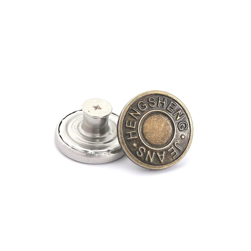 10Pcs 금속 청바지 단추 17mm 교체 바느질없는 나사 단추 수리 키트 Nailless 이동식 진 버클 의류 바지 핀