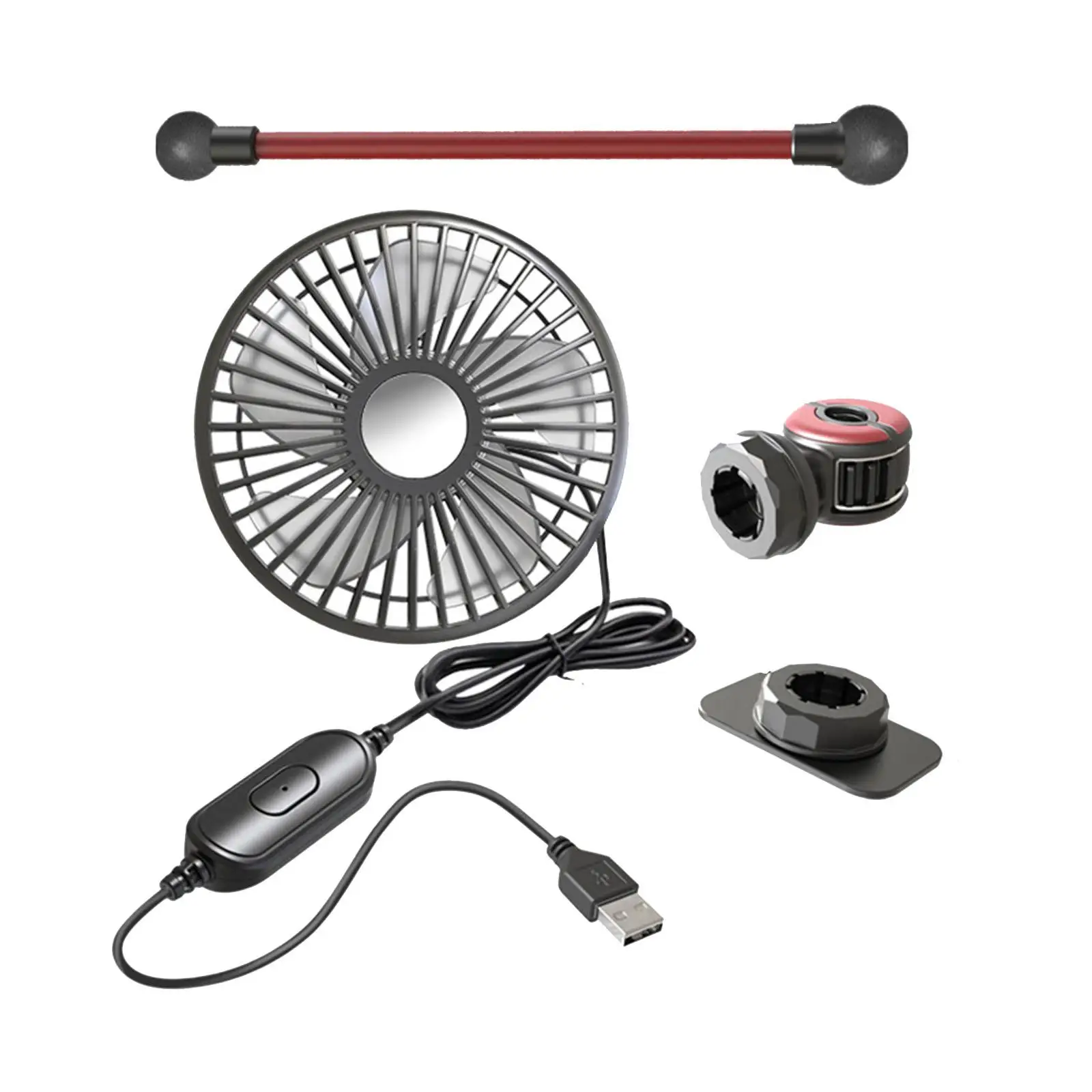 

Auto Air Cooler 360 Rotation Air Circulation Fan for SUV Outdoor Summer