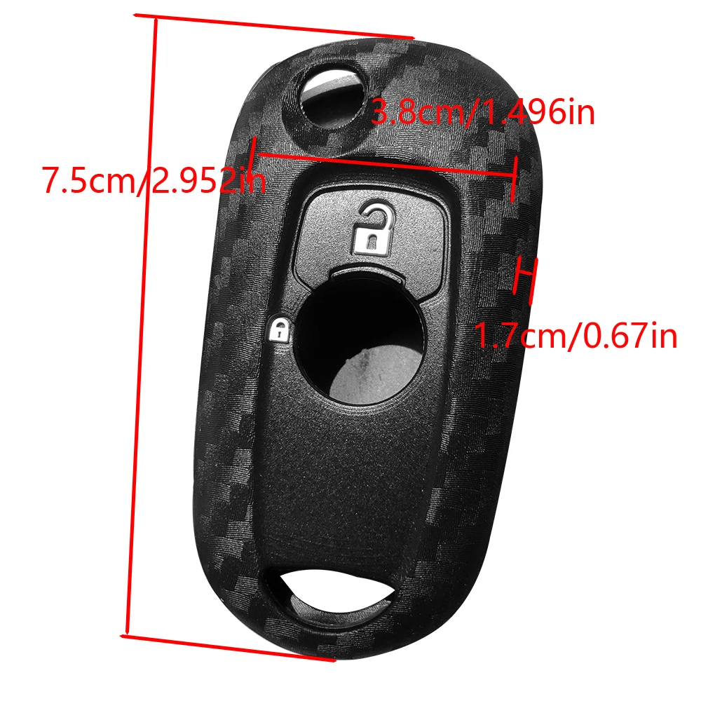 For Opel Astra K Vauxhall Corsa E 2 Button Remote Control Cover Key Car Accessories Skin Silicone Key Shell Holder Keychain Case