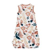 Baby Sleeping Bag 3-18 Months Summer Thin Kids Sleepwear Flowers For Girls Baby Sleepsacks 100% Cotton Anti-Kick Blanket 2