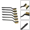 6Pcs Clean Industrial Copper Wire Brush Brass Wire Brush Set For Cleaning Welding Slag And Rust Cleaning Brush Hand Tool 3