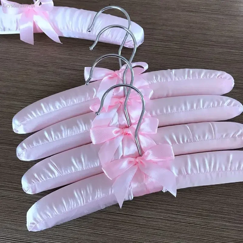 옷 컬러풀 옷걸이 걸이용 고리 실크 소형 플라스틱 고리 새틴 스펀지 랙 25cm 고품질 의류 캔디 컬러 옷걸이