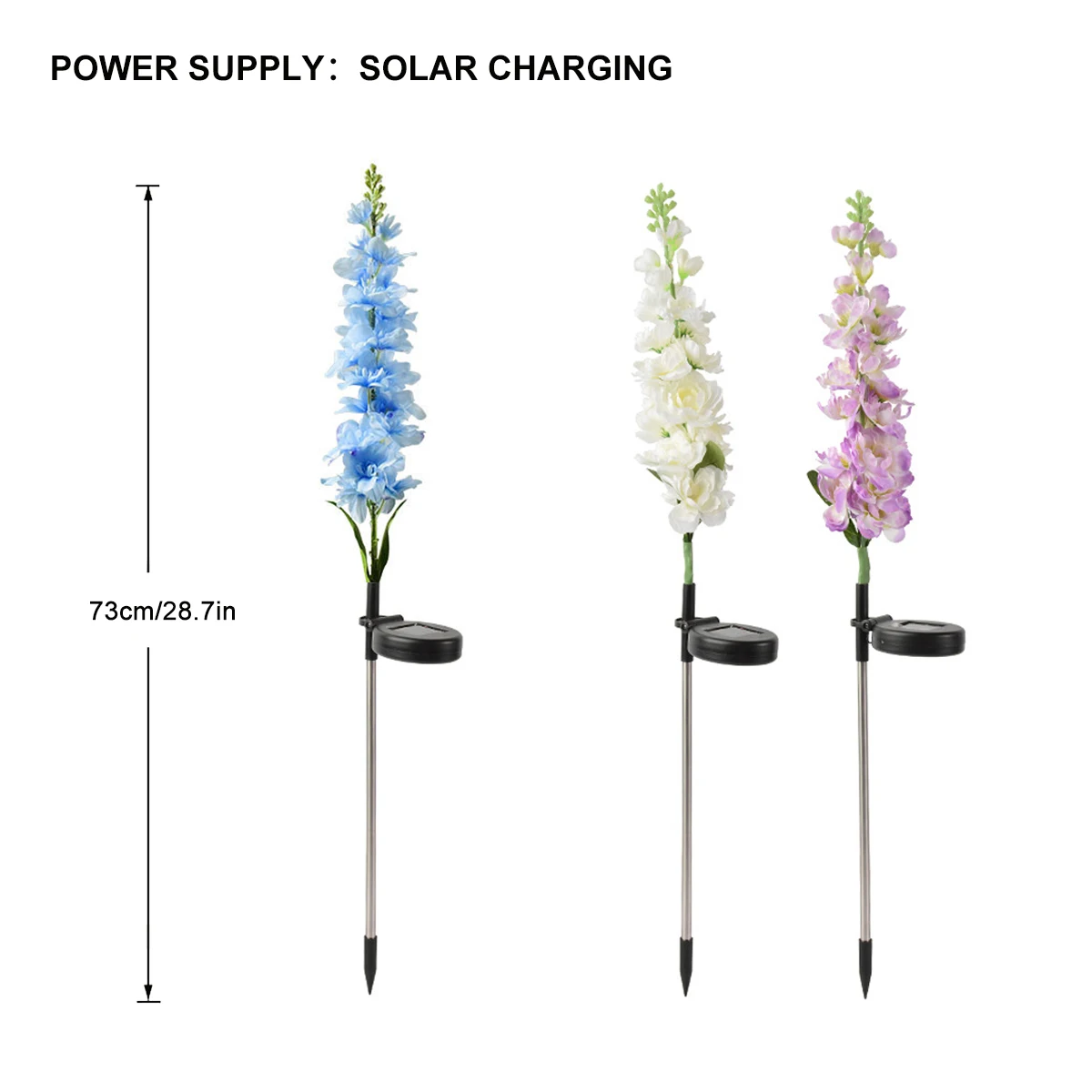 Enhanced Waterproof Solar Flower Lights for Garden and Patio Decoration