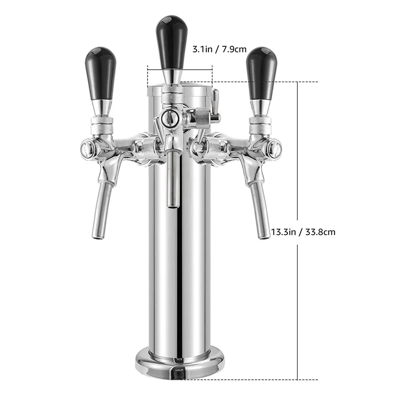生ビールサーバードラフトタワーシルバー Amazon｜生ビール塔、ステンレス生ビールタワー、ドラフト