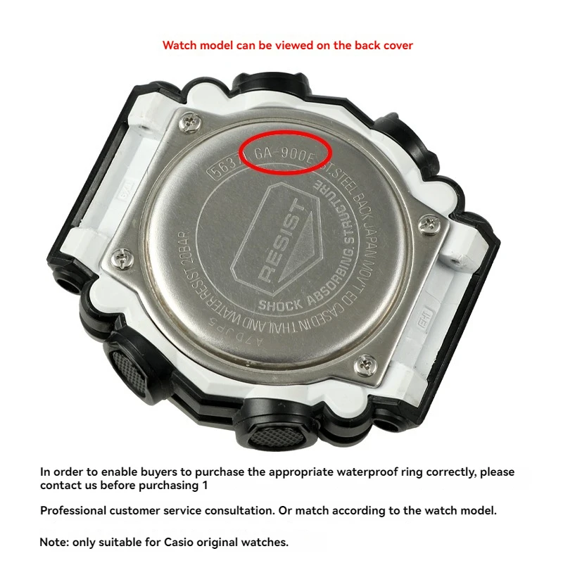 Universal Watch Back Cover Waterproof Sealing Ring with Tool