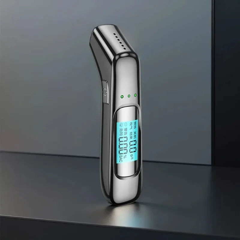 Alcohol Tester Professional Breath Alcohol Tester Digital Display Non-Contact Breathalyzer High Precision for Professional Use